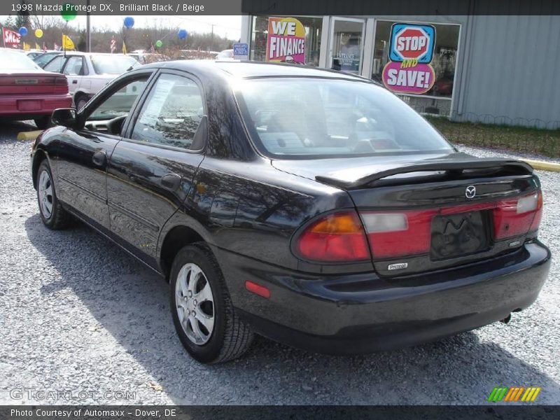 Brilliant Black / Beige 1998 Mazda Protege DX