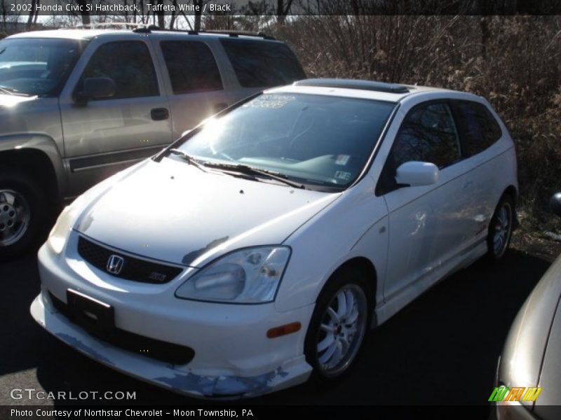 Taffeta White / Black 2002 Honda Civic Si Hatchback