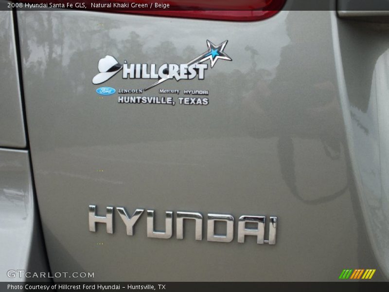 Natural Khaki Green / Beige 2008 Hyundai Santa Fe GLS