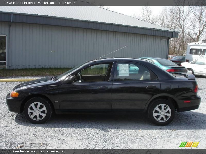 Brilliant Black / Beige 1998 Mazda Protege DX