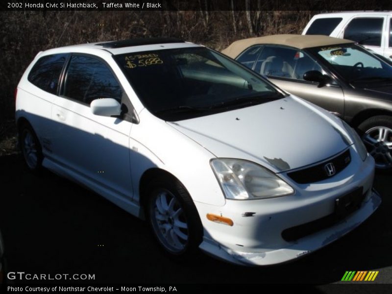 Taffeta White / Black 2002 Honda Civic Si Hatchback