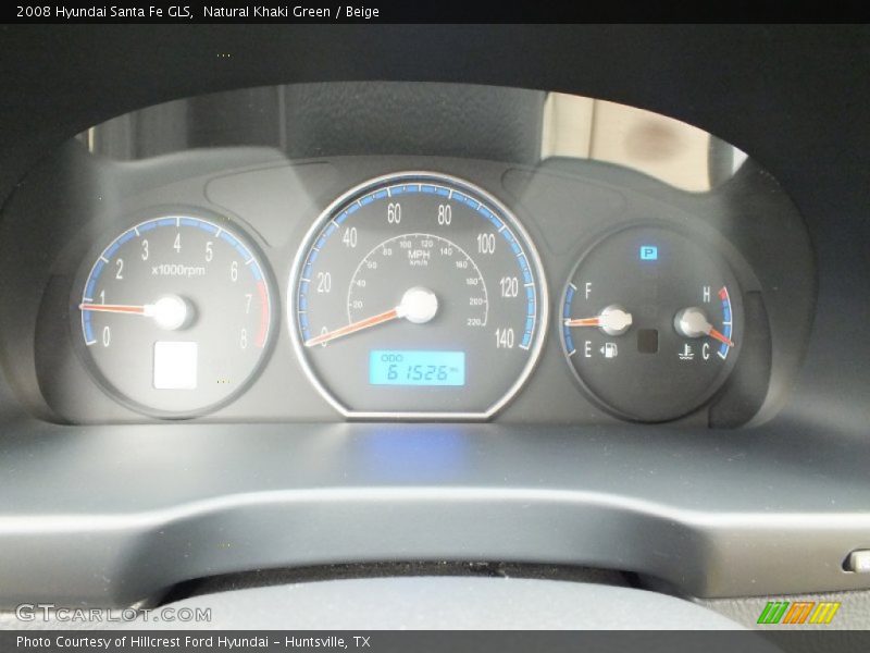 Natural Khaki Green / Beige 2008 Hyundai Santa Fe GLS