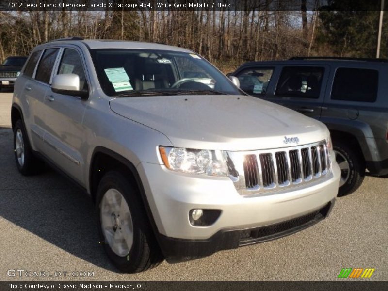 White Gold Metallic / Black 2012 Jeep Grand Cherokee Laredo X Package 4x4
