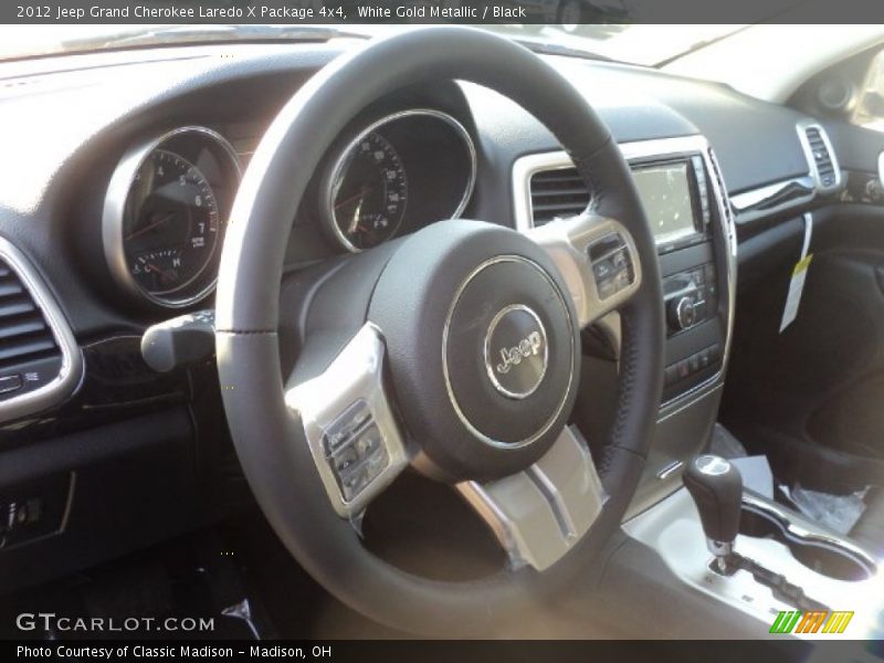 White Gold Metallic / Black 2012 Jeep Grand Cherokee Laredo X Package 4x4