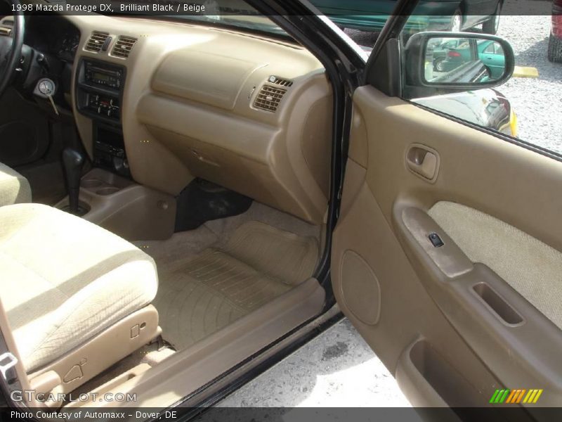 Brilliant Black / Beige 1998 Mazda Protege DX