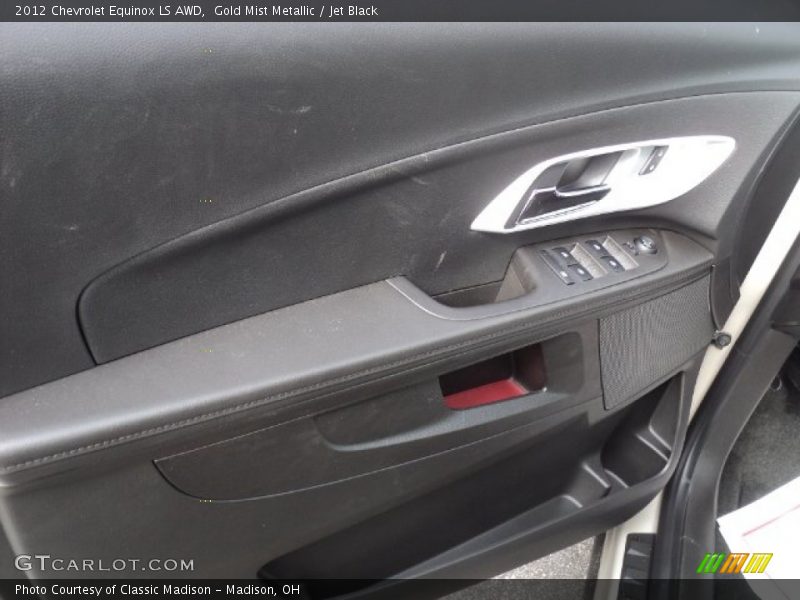 Gold Mist Metallic / Jet Black 2012 Chevrolet Equinox LS AWD