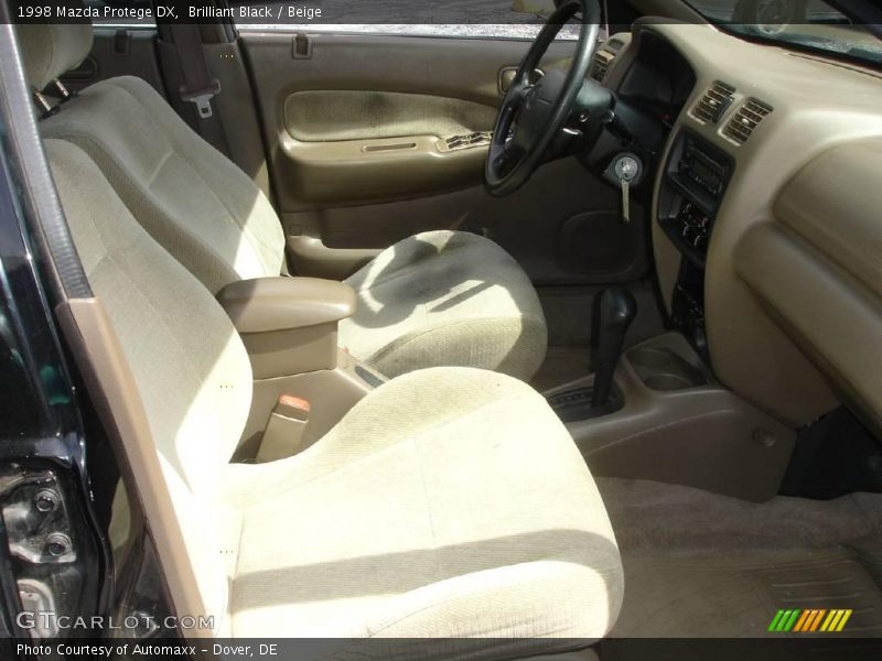 Brilliant Black / Beige 1998 Mazda Protege DX