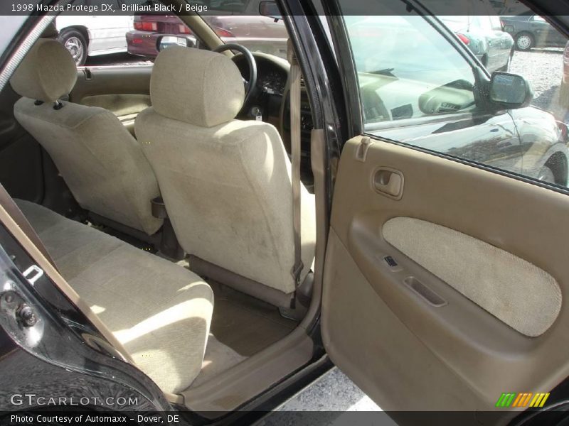 Brilliant Black / Beige 1998 Mazda Protege DX