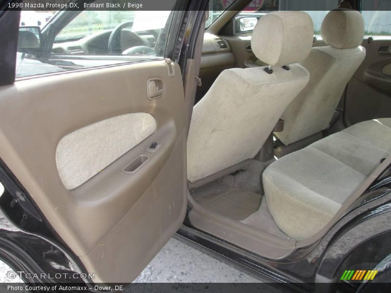 Brilliant Black / Beige 1998 Mazda Protege DX