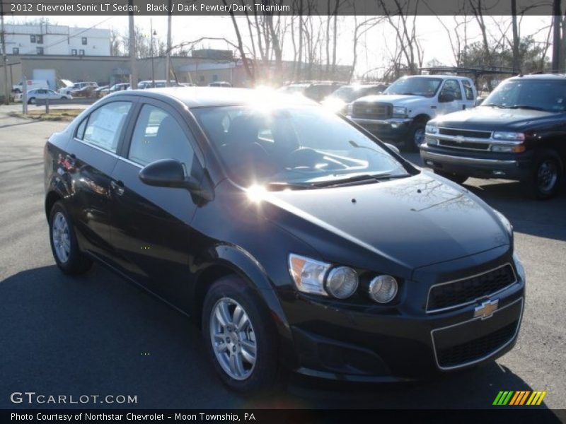 Black / Dark Pewter/Dark Titanium 2012 Chevrolet Sonic LT Sedan