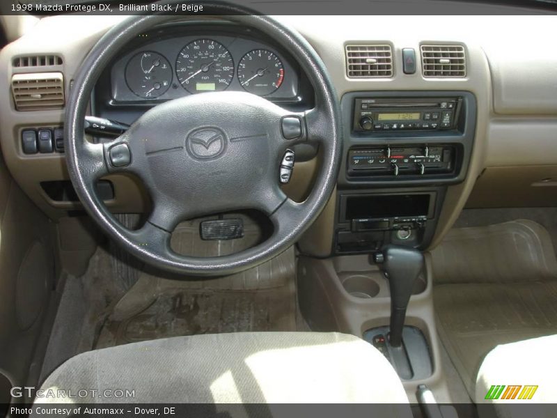 Brilliant Black / Beige 1998 Mazda Protege DX