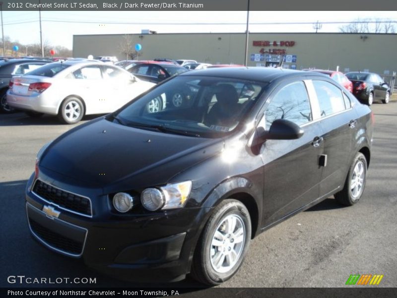 Black / Dark Pewter/Dark Titanium 2012 Chevrolet Sonic LT Sedan
