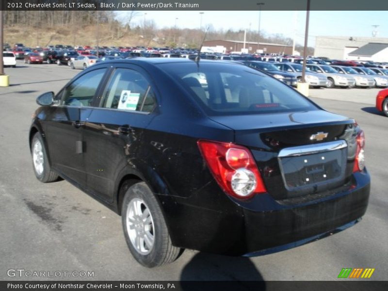 Black / Dark Pewter/Dark Titanium 2012 Chevrolet Sonic LT Sedan