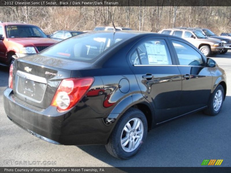 Black / Dark Pewter/Dark Titanium 2012 Chevrolet Sonic LT Sedan