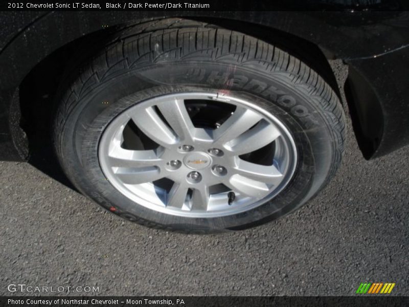 Black / Dark Pewter/Dark Titanium 2012 Chevrolet Sonic LT Sedan