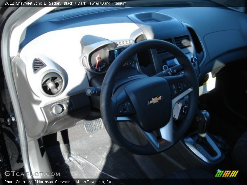 Black / Dark Pewter/Dark Titanium 2012 Chevrolet Sonic LT Sedan