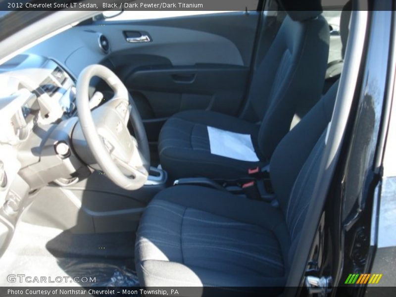 Black / Dark Pewter/Dark Titanium 2012 Chevrolet Sonic LT Sedan