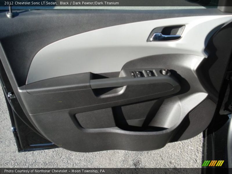 Black / Dark Pewter/Dark Titanium 2012 Chevrolet Sonic LT Sedan