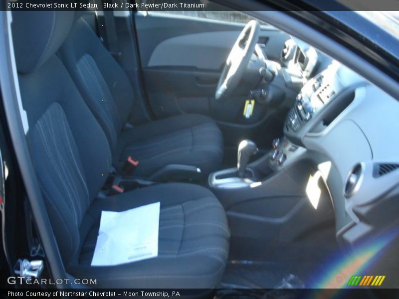Black / Dark Pewter/Dark Titanium 2012 Chevrolet Sonic LT Sedan