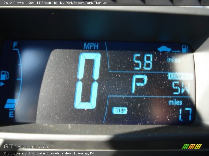 Black / Dark Pewter/Dark Titanium 2012 Chevrolet Sonic LT Sedan