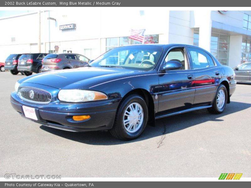 Ming Blue Metallic / Medium Gray 2002 Buick LeSabre Custom