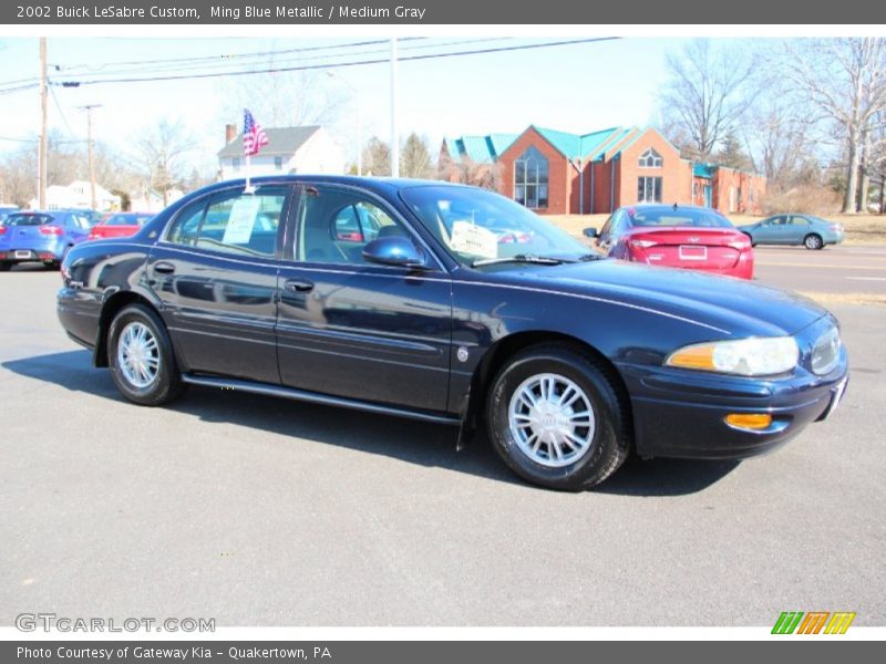 Ming Blue Metallic / Medium Gray 2002 Buick LeSabre Custom