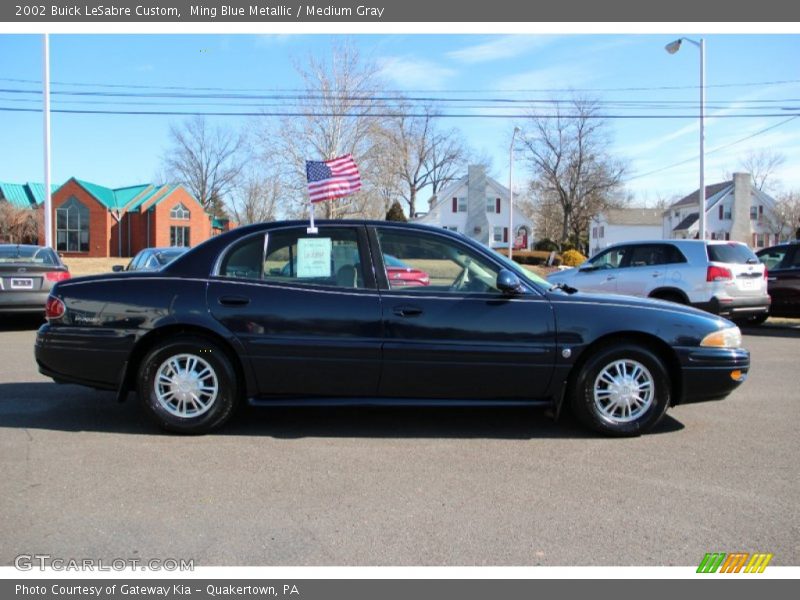Ming Blue Metallic / Medium Gray 2002 Buick LeSabre Custom