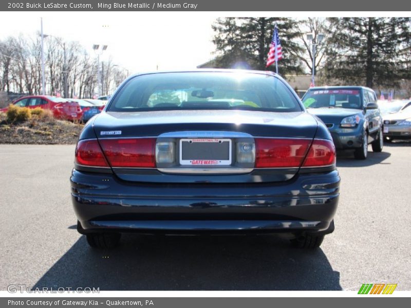 Ming Blue Metallic / Medium Gray 2002 Buick LeSabre Custom