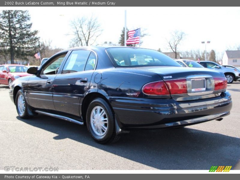 Ming Blue Metallic / Medium Gray 2002 Buick LeSabre Custom