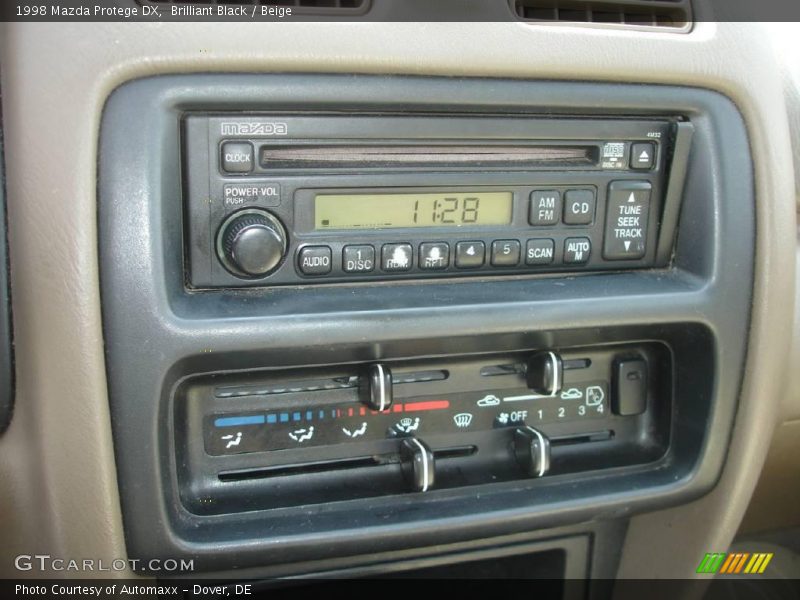 Brilliant Black / Beige 1998 Mazda Protege DX