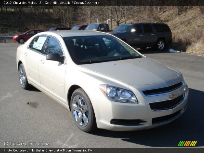 Gold Mist Metallic / Cocoa/Cashmere 2012 Chevrolet Malibu LS