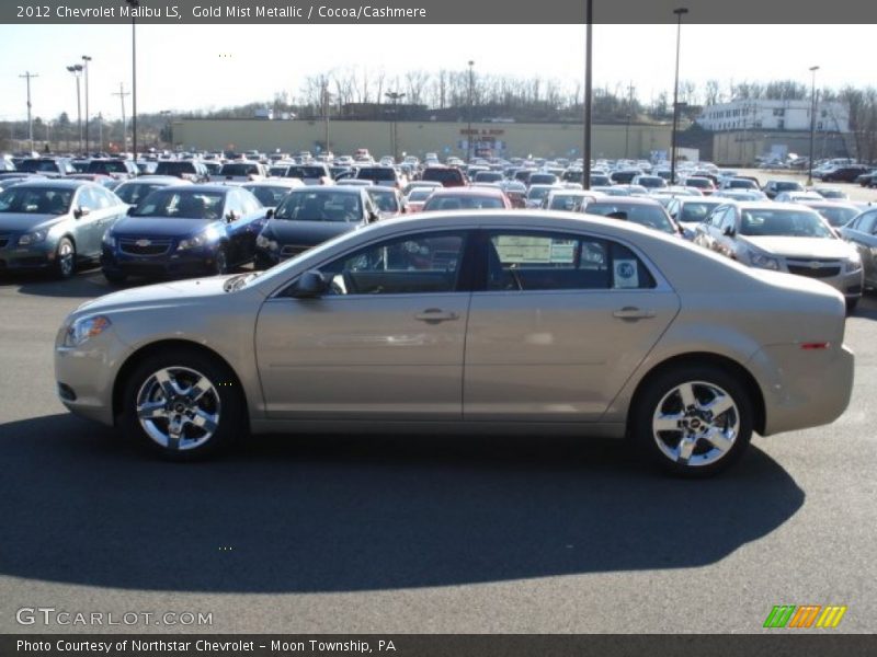 Gold Mist Metallic / Cocoa/Cashmere 2012 Chevrolet Malibu LS