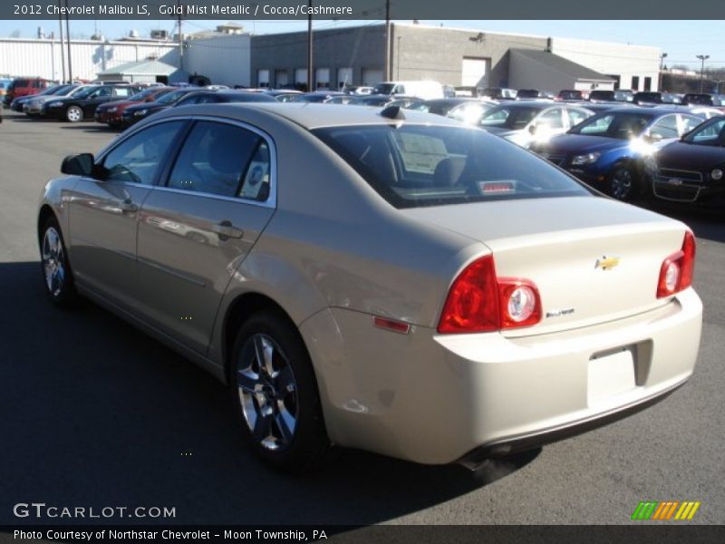 Gold Mist Metallic / Cocoa/Cashmere 2012 Chevrolet Malibu LS