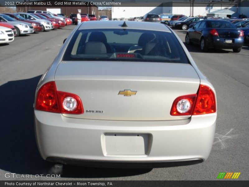 Gold Mist Metallic / Cocoa/Cashmere 2012 Chevrolet Malibu LS