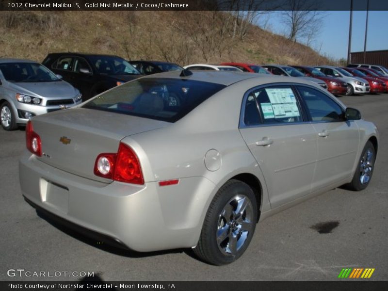Gold Mist Metallic / Cocoa/Cashmere 2012 Chevrolet Malibu LS
