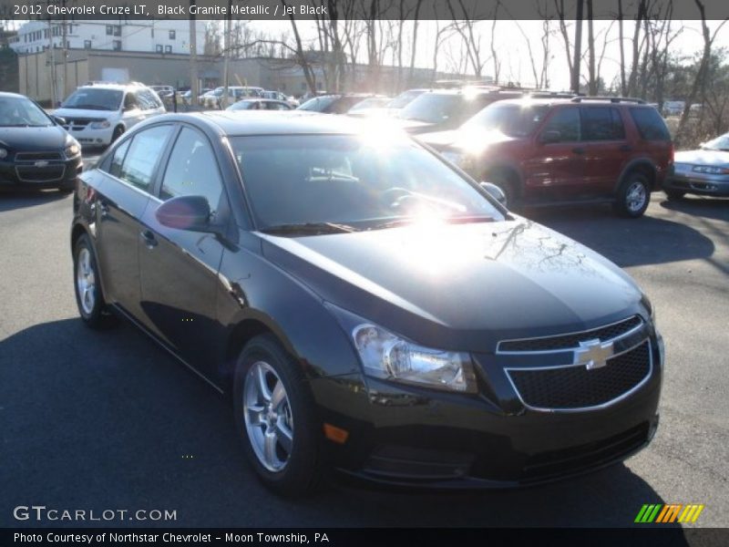 Black Granite Metallic / Jet Black 2012 Chevrolet Cruze LT