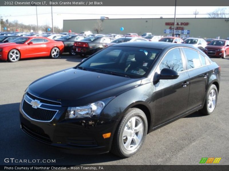 Black Granite Metallic / Jet Black 2012 Chevrolet Cruze LT