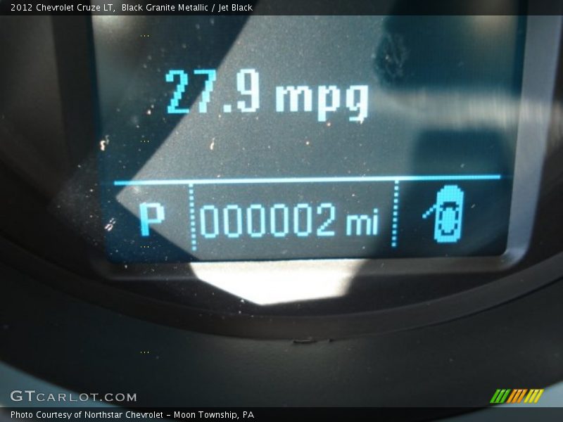 Black Granite Metallic / Jet Black 2012 Chevrolet Cruze LT