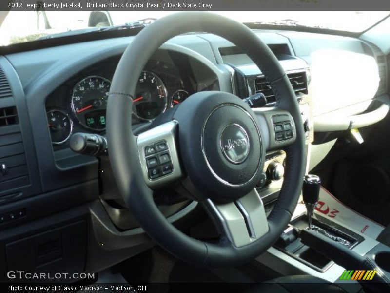 Brilliant Black Crystal Pearl / Dark Slate Gray 2012 Jeep Liberty Jet 4x4