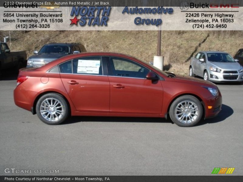 Autumn Red Metallic / Jet Black 2012 Chevrolet Cruze Eco