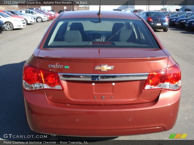 Autumn Red Metallic / Jet Black 2012 Chevrolet Cruze Eco