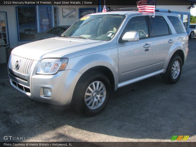 Ingot Silver Metallic / Stone 2010 Mercury Mariner I4 Premier