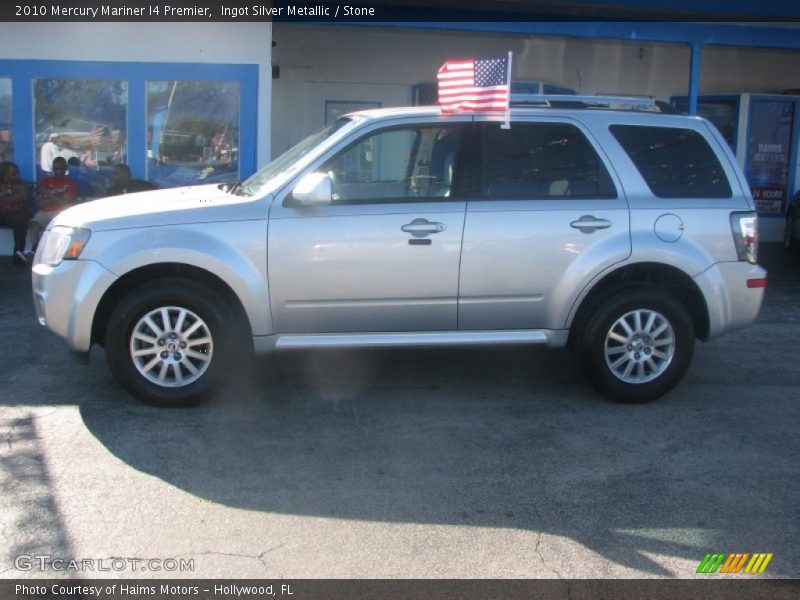 Ingot Silver Metallic / Stone 2010 Mercury Mariner I4 Premier