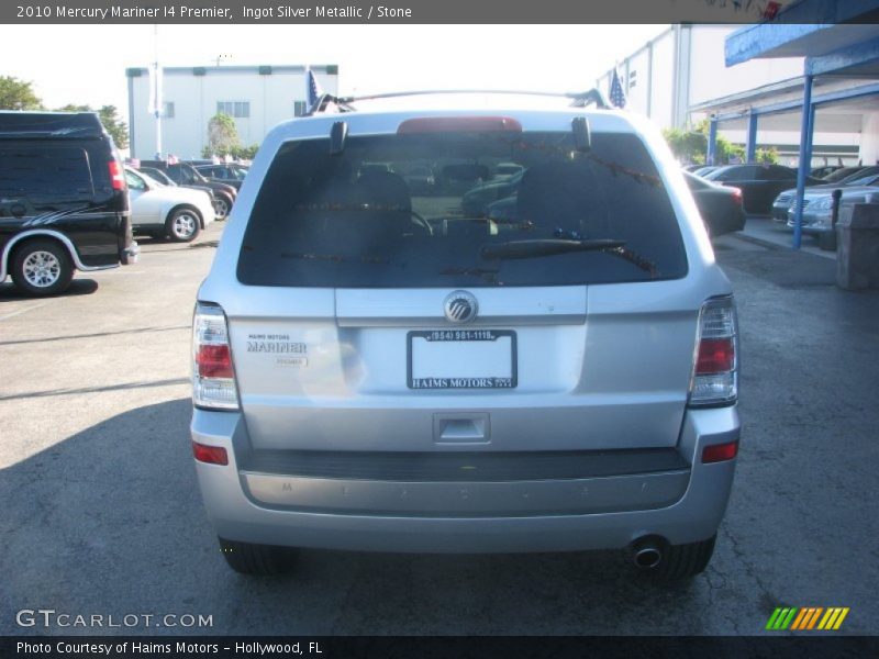 Ingot Silver Metallic / Stone 2010 Mercury Mariner I4 Premier