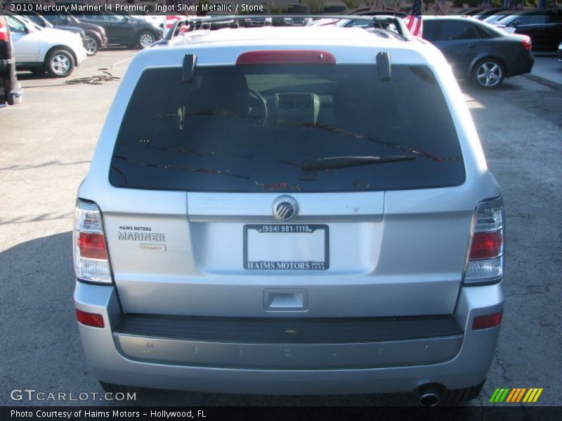 Ingot Silver Metallic / Stone 2010 Mercury Mariner I4 Premier