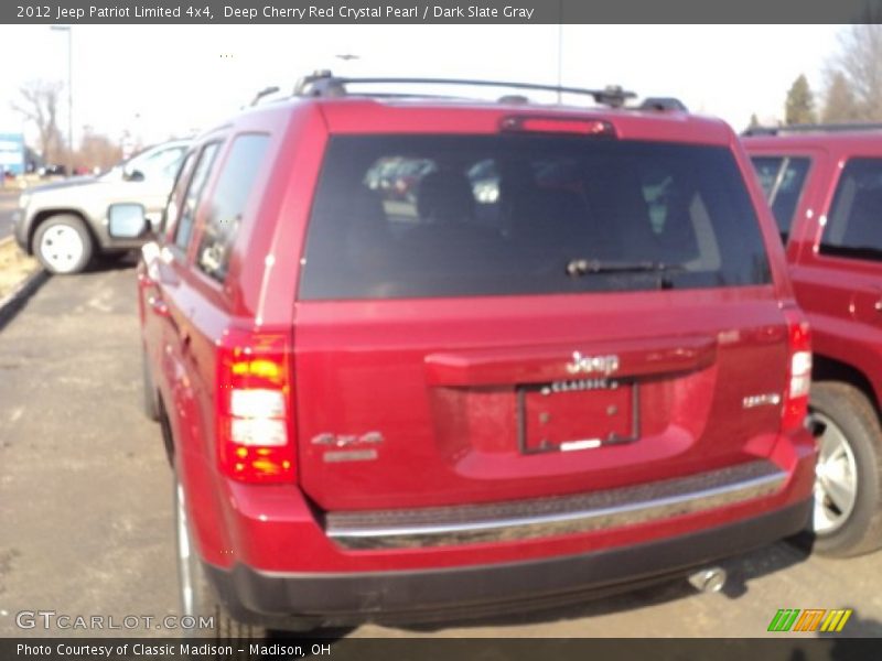 Deep Cherry Red Crystal Pearl / Dark Slate Gray 2012 Jeep Patriot Limited 4x4