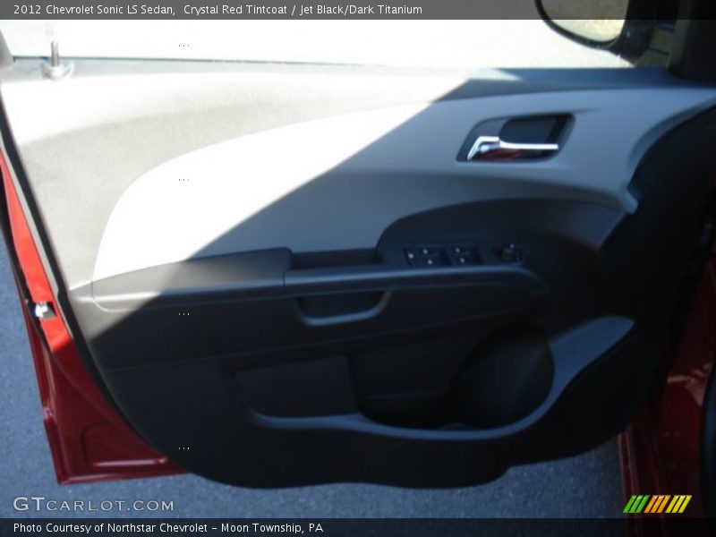 Crystal Red Tintcoat / Jet Black/Dark Titanium 2012 Chevrolet Sonic LS Sedan