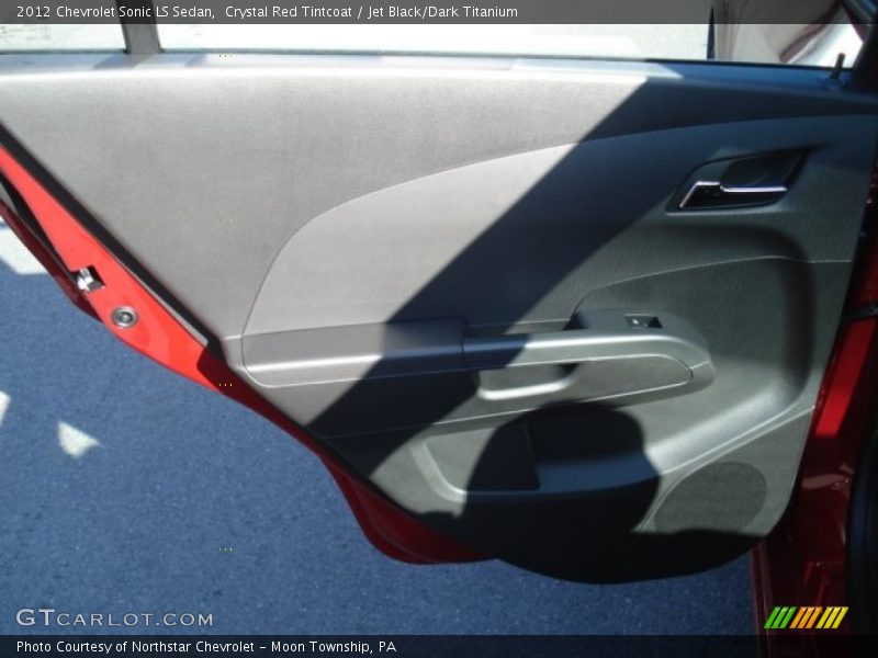 Crystal Red Tintcoat / Jet Black/Dark Titanium 2012 Chevrolet Sonic LS Sedan