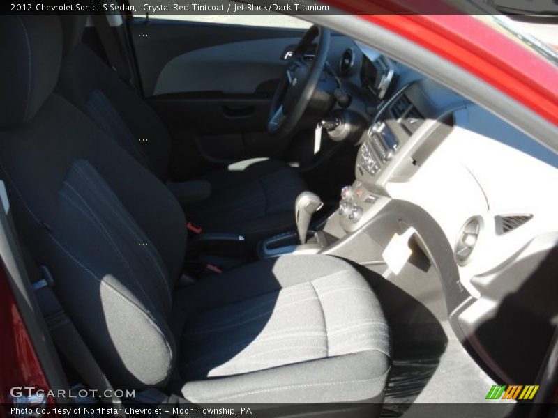 Crystal Red Tintcoat / Jet Black/Dark Titanium 2012 Chevrolet Sonic LS Sedan