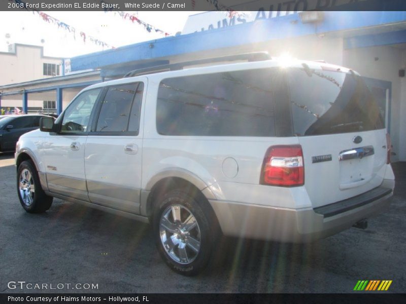 White Suede / Camel 2008 Ford Expedition EL Eddie Bauer